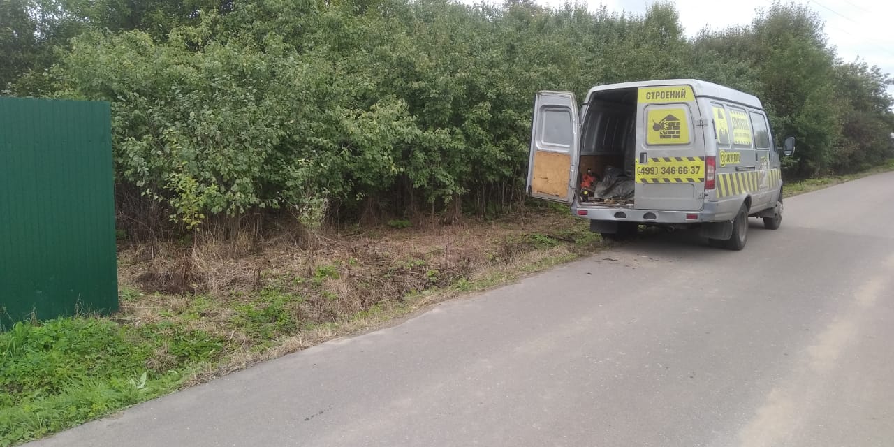 Повторная обработка гербицидом борщевика в деревне Порядино Наро-Фоминского района